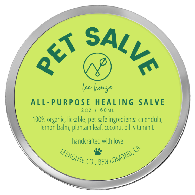 Pet Salve: Organic Healing Balm for Cats and Dogs