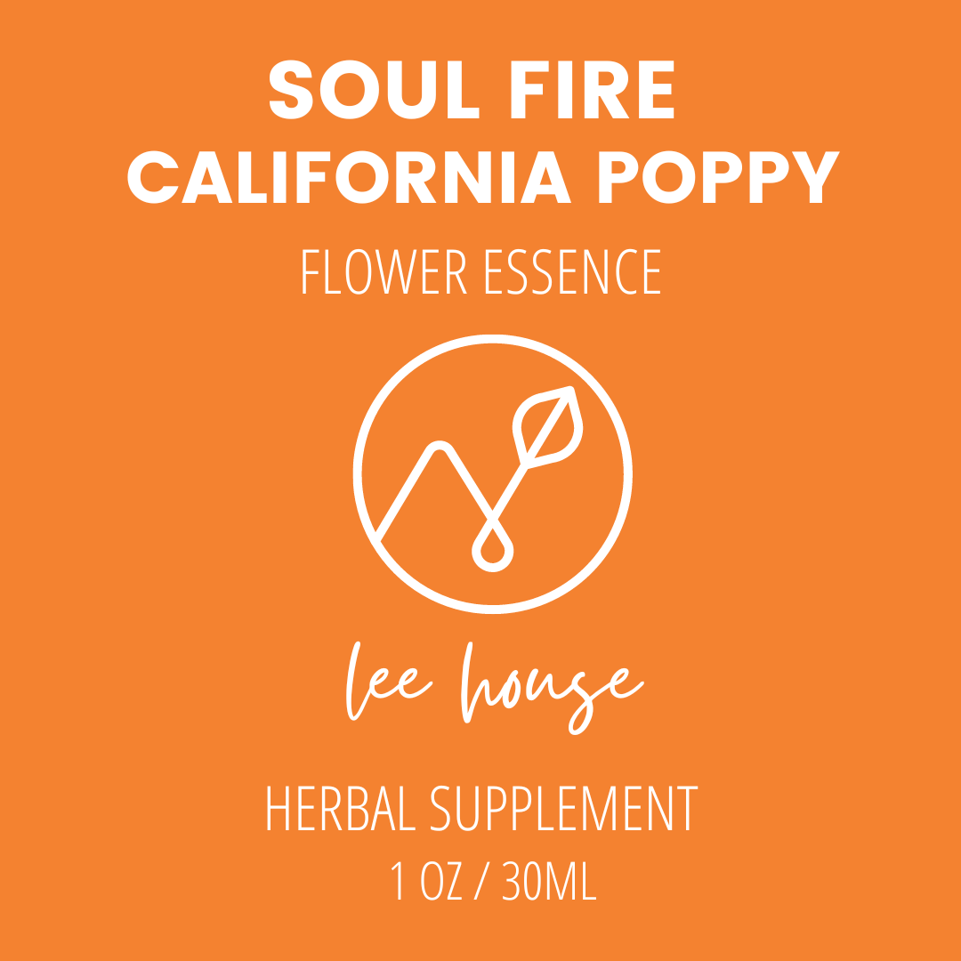 Soul Fire: California Poppy Essence with Crystal Quartz and Black Tourmaline